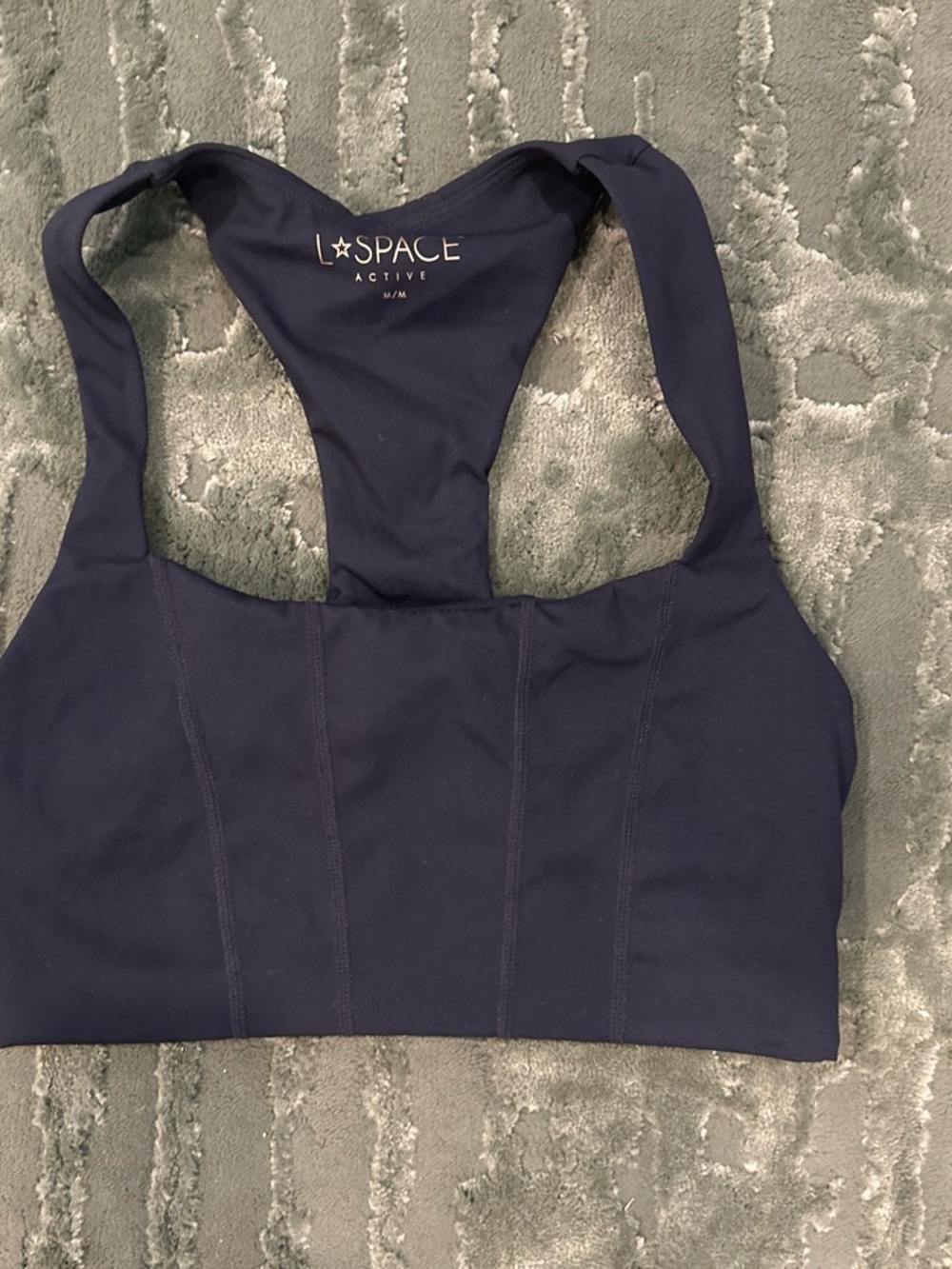 l*space Active Deep Navy Racerback Sports Bra